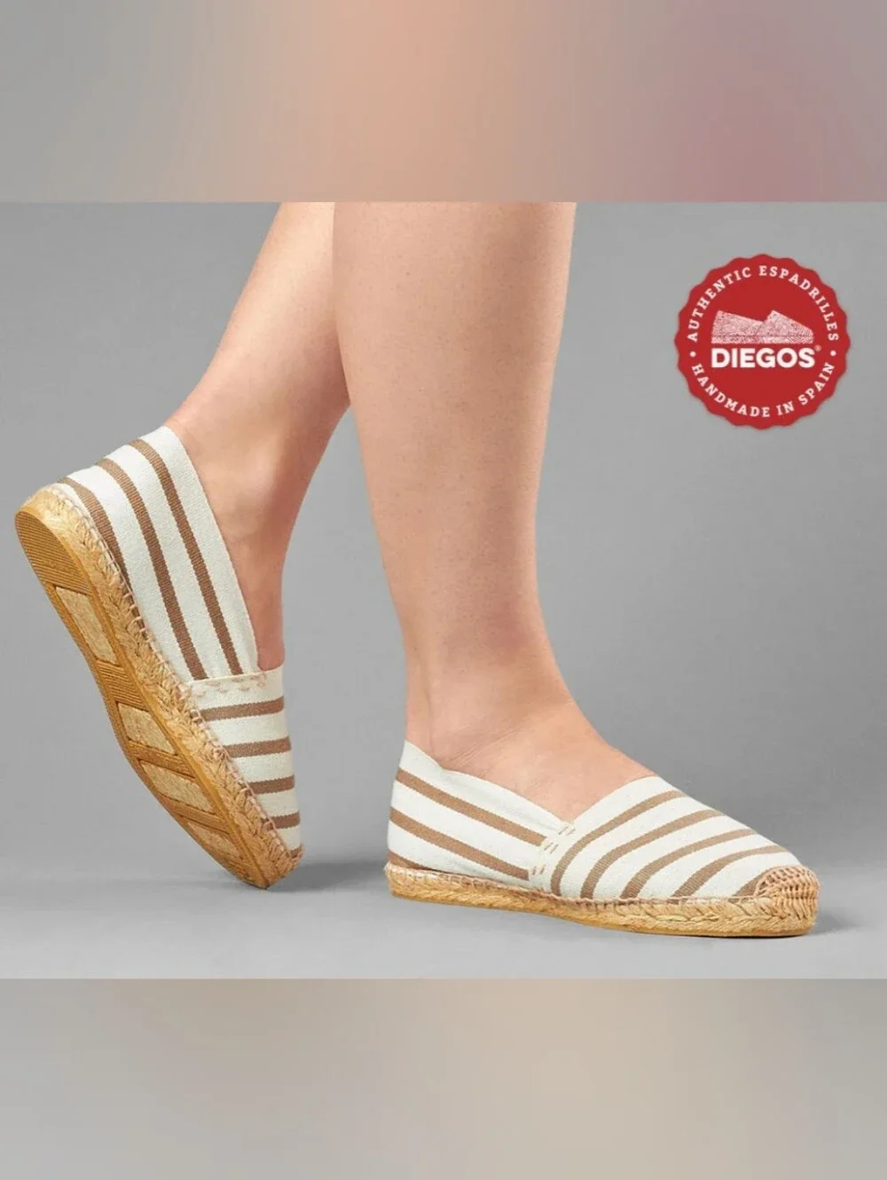 NWOT Handmade Canvas Espadrille Flats